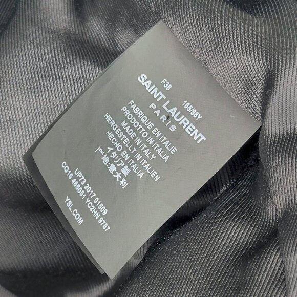 Saint Laurent SS/18 Runway Black Leather Biker-Style Jacket - Picture 8 of 9